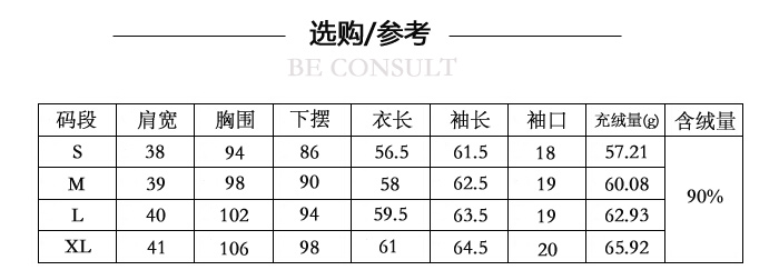女装时尚羽绒服（便携女款）